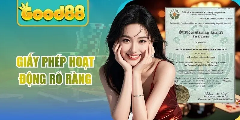 Giấy phép hoạt động rõ ràng