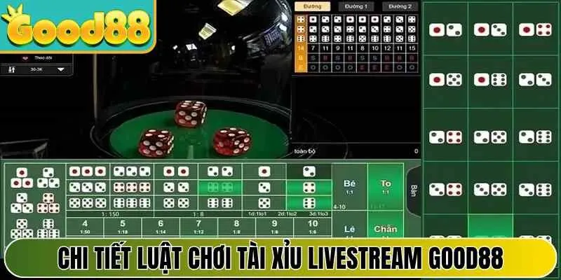 Chi tiết luật chơi Tài Xỉu livestream Good88